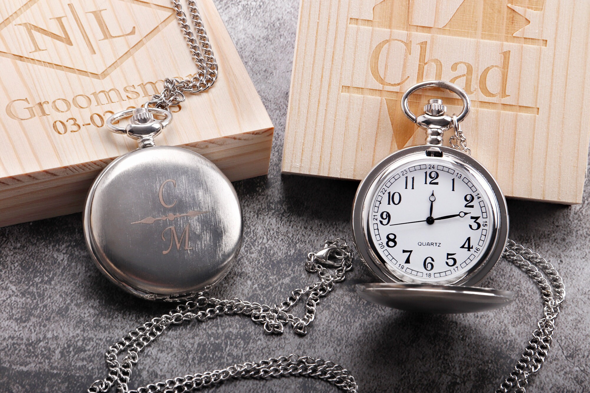 Groomsmen Pocket Watch Groomsmen Gifts Personalized Pocket Etsy