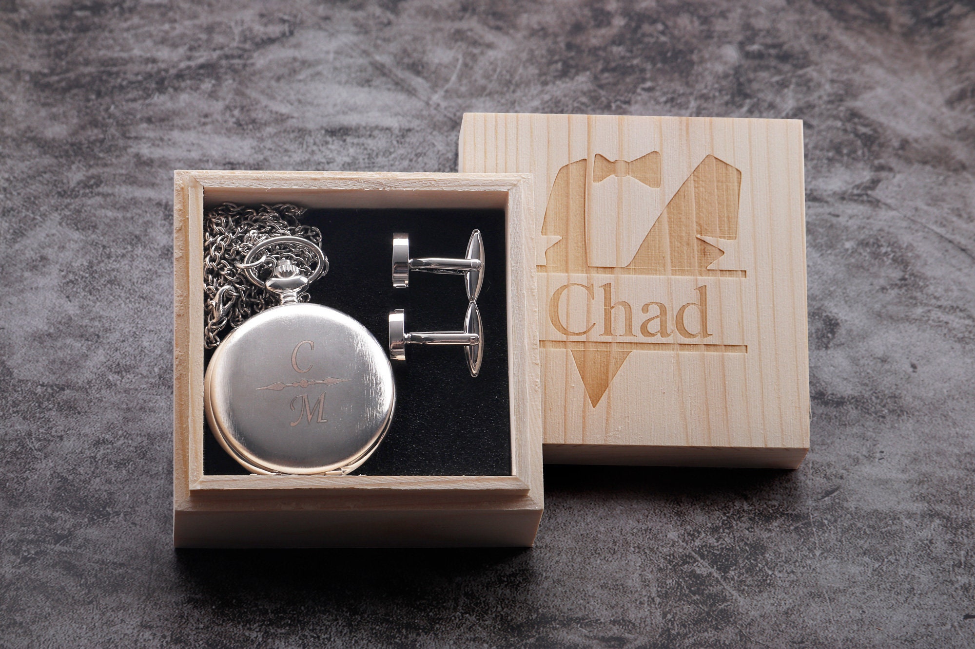 Groomsmen Pocket Watch Groomsmen Gifts Personalized Pocket Etsy