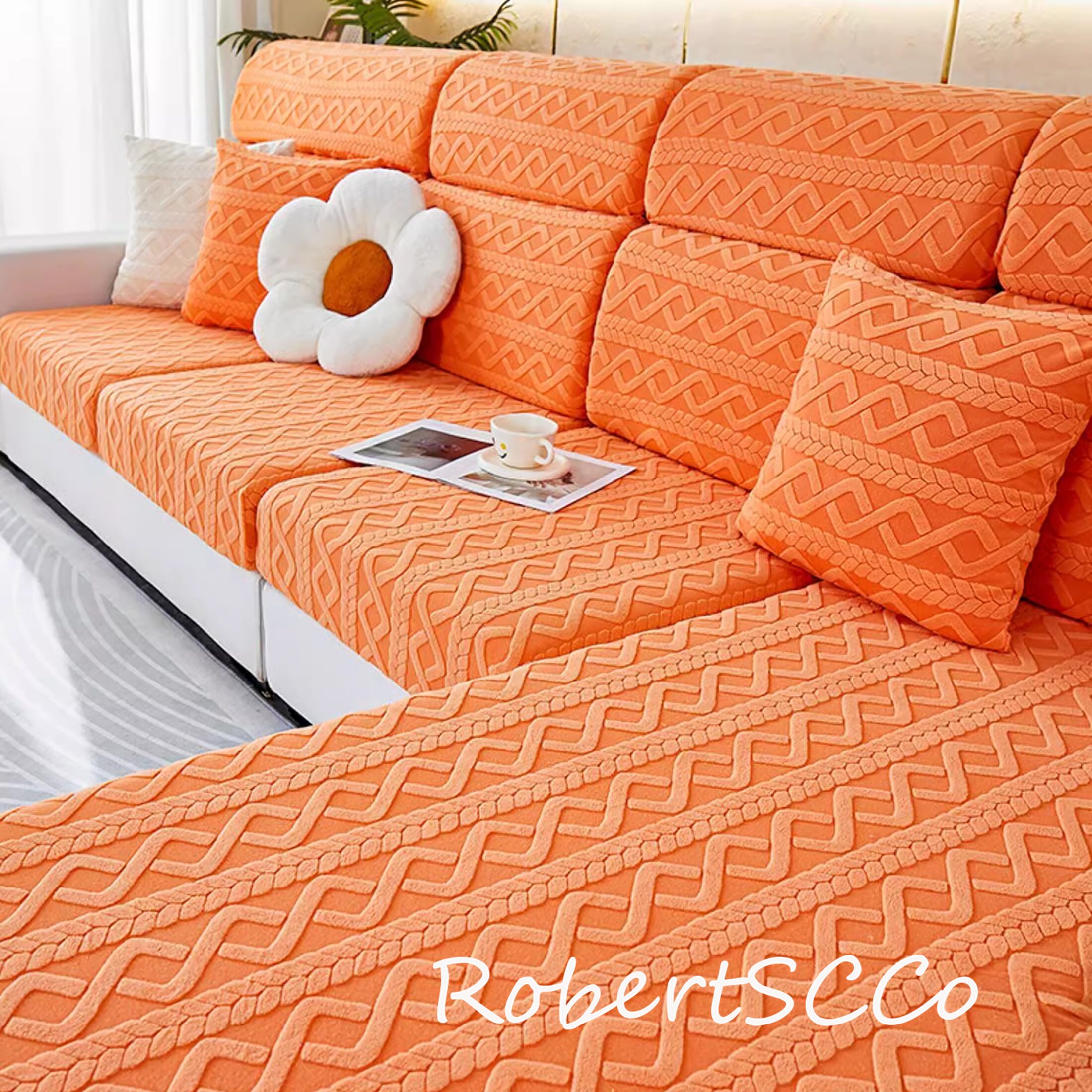 Minimalist Stretch Sofa Cover for Four Seasons Sofa Protector Slip 1/2