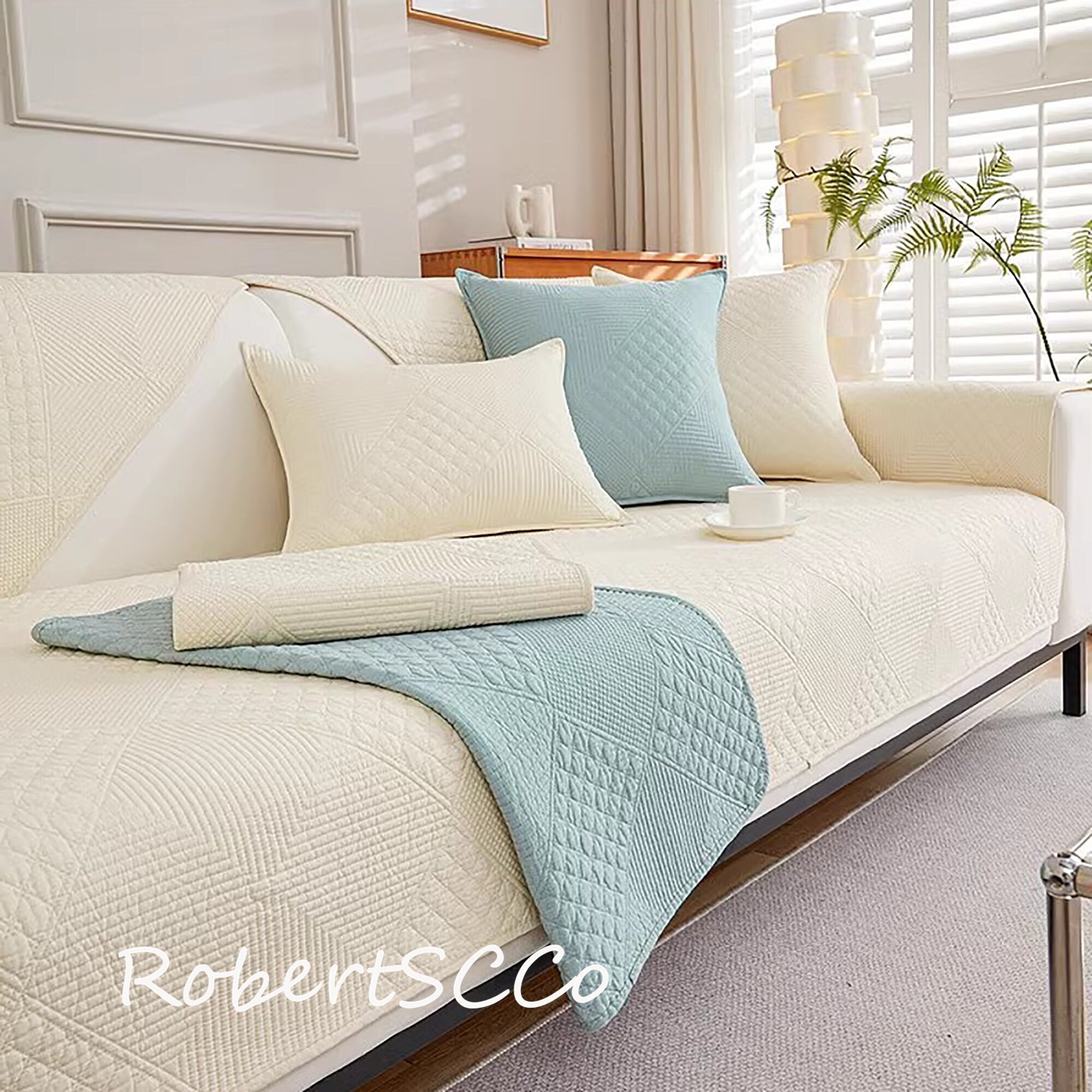 Vintage Style Sofa Cover Cotton Sofa Cover for Four Seasons More Colors