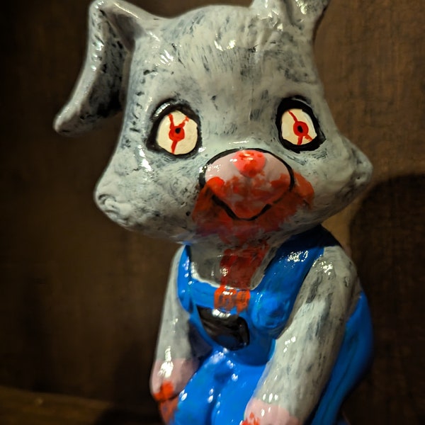 Creepy Handpainted "Billy Bunny"