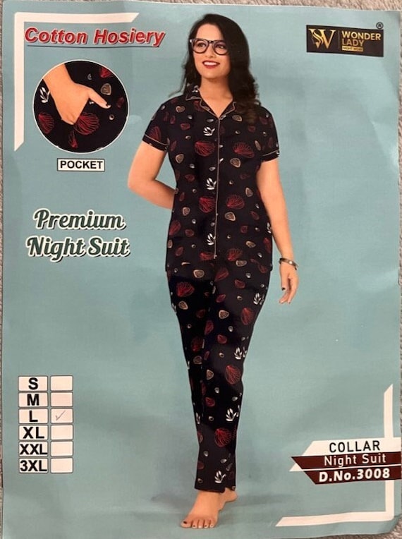 Women Night Dress | Nightwear | Women's Sleepwear | Night Dress for Ladies | Cotton Hosiery Material | Size Large Women Night Dress | Nightwear | Women's Sleepwear | Night Dress for Ladies | Cotton Hosiery Material | Size Large