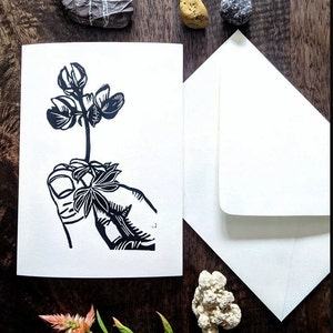 LUPINE flower in hand Wildflower Inspired by Nature