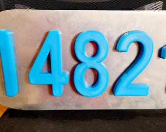 House Numbers | Weatherproof ASA Address Numbers | Modern Outdoor Home | Custom Colors Available