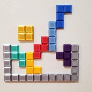 Tetris Themed Fridge Magnets