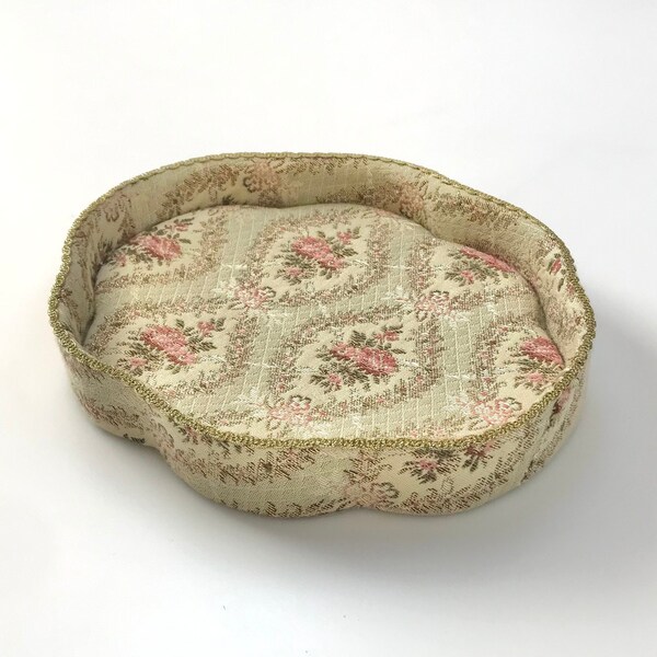 Vintage Rosel Erzeugnisse Tapestry West German Ring Dish Art Nouveau Ring Trinket Bedroom Decorative Bathroom Vanity Ring Holder Prop