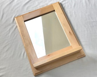 Country PROVINCIAL Mirror with 3.5" Deep Shelf Bathroom Mirror Large Small Mirror Entryway Mirror Wood Framed Mirror Wall Mirror Farmhouse