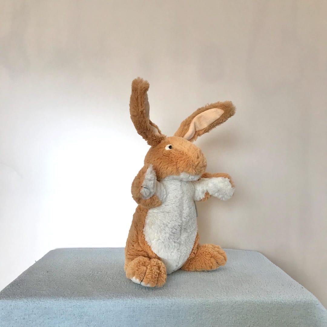 Hugging Rabbit Plush Stock Vintage Brown Hugging Bunny Plush Small Furry Fluffy Collectible ...