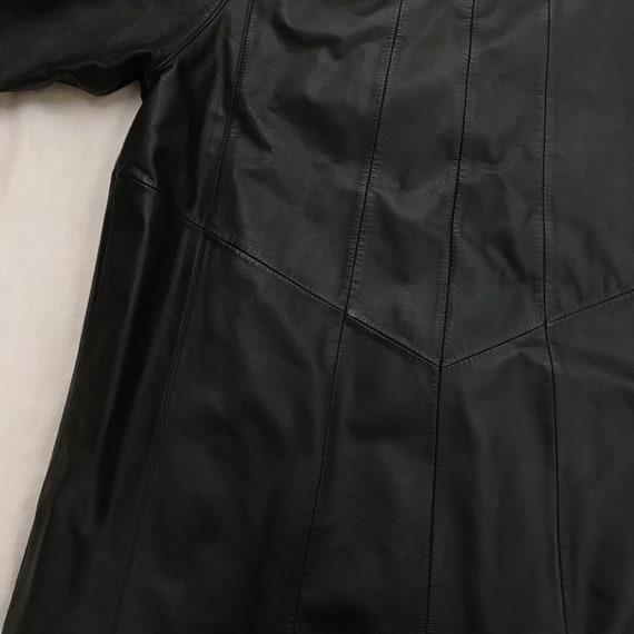 Vintage Ricardo Leather Jacket Black Button Grunge Motorcycle