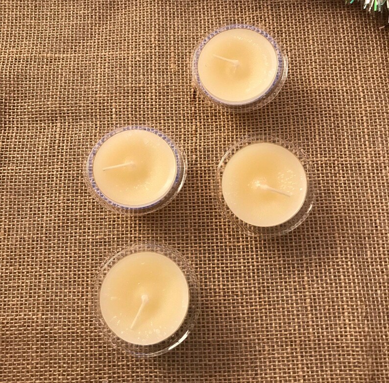 Set of 4 Vintage Partylite Floater Candles Vanilla Scented Paraffin