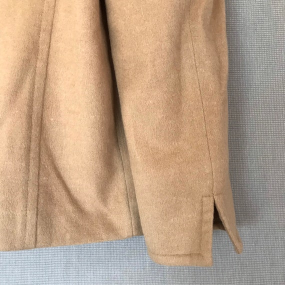 Vintage 1990s Delmod Wool Suit Beige 3 Button Coa… - image 7