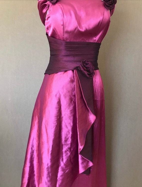 Vintage 60s 50s style Gown Prom sz 6 Sugar Plum P… - image 7