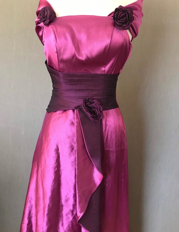 Vintage 60s 50s style Gown Prom sz 6 Sugar Plum P… - image 4
