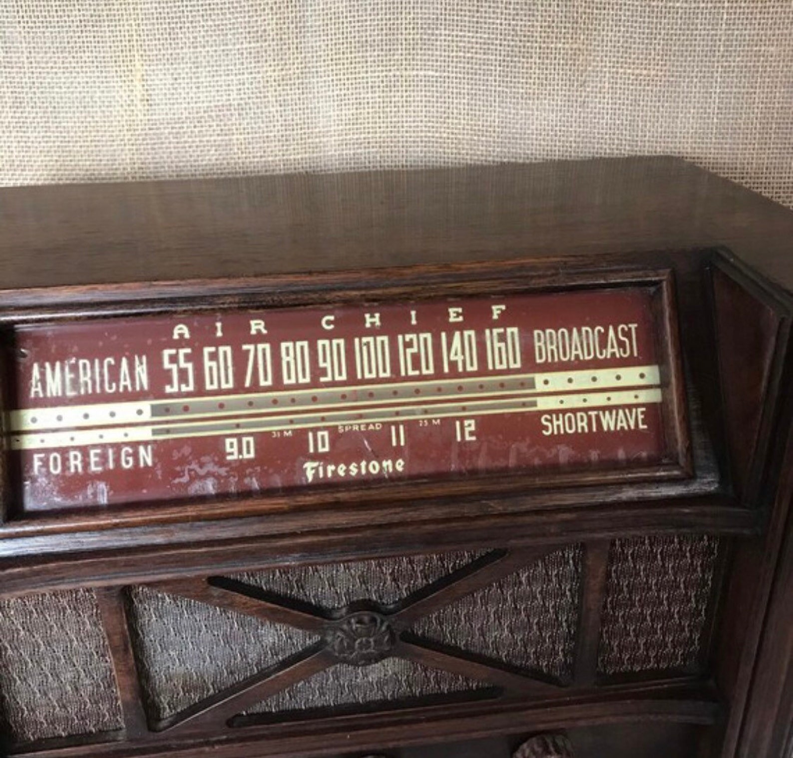 Vintage 1940s Air Chief Firestone Radio Art Deco Art Deco - Etsy