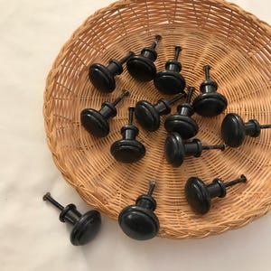 Set of 13 Brass Button Knob Renaissance Round Knobs French Drawer Pulls Dresser Armoire Furniture Hardware Handle Bathroom Drawer Cabinet