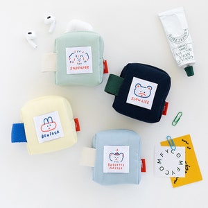 Cotton Airpods Pouch / AirPods Pro Case / Makeup Pouch / Small Pouch / Cute Pouch / Multi Pouch / Portamonete / Piccolo regalo / Cancelleria