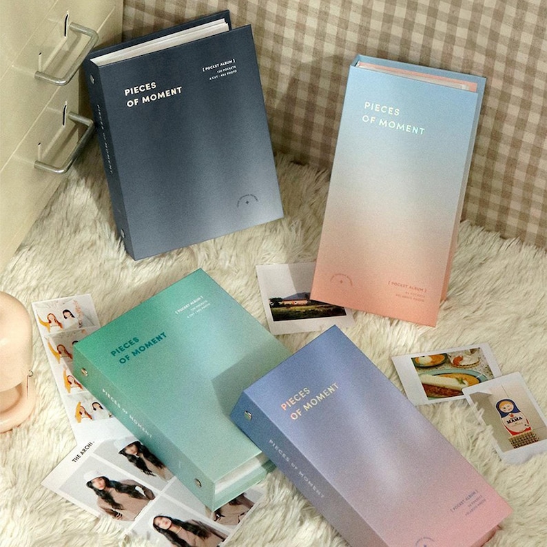 Pieces of Moment Polaroid Photo Album | Polaroid Square Mini Size Album | Minimalist Photo Album Book | Photo Storage | Aesthetic Photo Book image 1