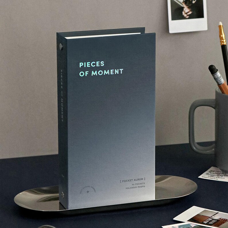 Pieces of Moment Polaroid Photo Album | Polaroid Square Mini Size Album | Minimalist Photo Album Book | Photo Storage | Aesthetic Photo Book Night