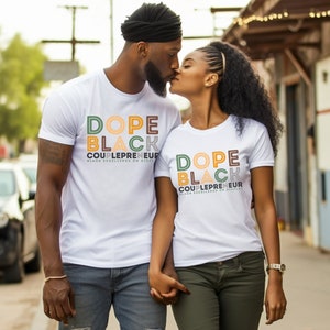 Zwarte geschiedenis tee shirt, dope zwarte couplepreneur, ondernemer shirt, dope Tshirt, Afro-Amerikaanse T-shirt, bedrijfseigenaar, cultuur