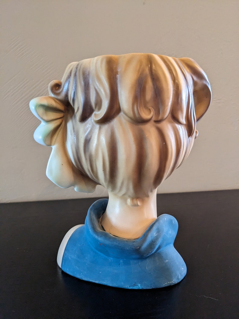 Vintage Lady Head Vase Etsy