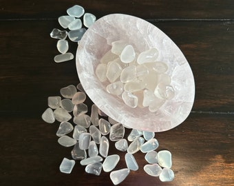 Girasol Quartz Tumbles: Milky Pocket Crystals