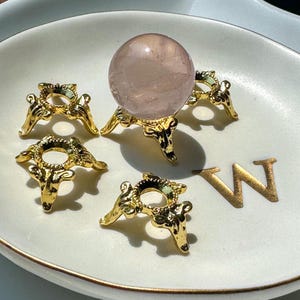 Mini Sphere Stands Gold & Silver | Mini Sphere Holder | Crystal Stand ...