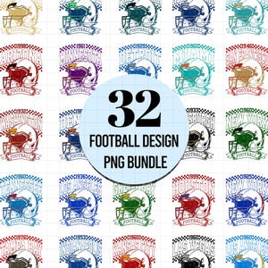 Vintage giant football bundle Png, football Png designs, Football Team Png, Personalized Football Team