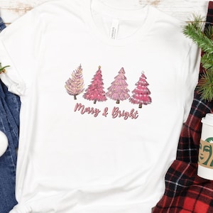 Merry & Bright Christmas Shirt, Women Christmas Shirt, Christmas Lights Shirt, Merry and Bright Shirt, Xmas Tshirt, Winter Shirt