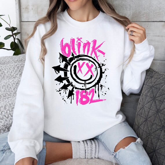 Blink 182 T shirt Smile Face Sweatshirt Retro Smile Face Shirt