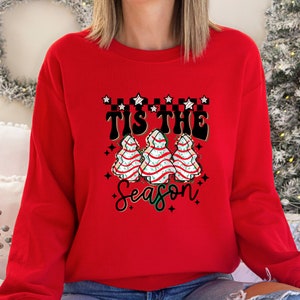 Little Debbie Christmas Tree Sweatshirt, Little Debbie Christmas Tree Shirt, Tis The Season Christmas Shirt, Christmas Sweater, Holiday Tee