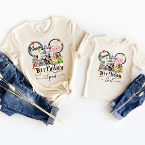 Custom Disney Family Birthday Shirt, Disney Birthday Girl Shirt, Mickey Birthday Boy Shirt, Birthday Squad Shirt, Birthday Crew T-shirt