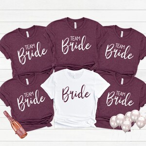 Bride Shirts, Bride Team Shirt, Bachelorette Party T-shirts, Wedding Party T-shirt, Bride Tribe Gift, Team Bride Hoodie, Team Bride Squad