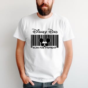 Disney Dad Shirt, Scan For Payment Shirt, Gift For Father, Father's Day T-shirt, Daddy Mouse Shirt, Disney Family Trip, Disney Vacation Tee