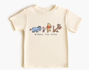 Retro Winnie The Pooh Toddler T-shirt, Pooh And Friends Baby Bodysuit, Disneyworld Tee, Disney Trip Toddler, Disney The Pooh Birthday Gift