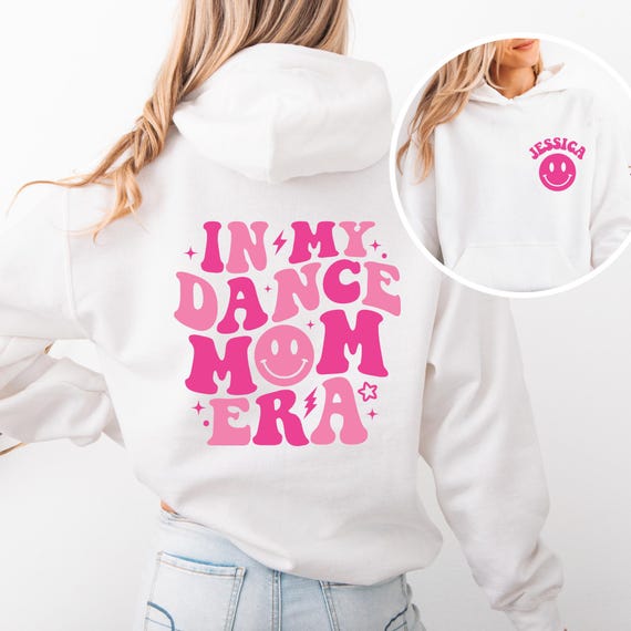 Custom Dance Mom Hoodie & Sweatshirt, Dance Mom Shirt with Kid Name, Dance Mom Gift, Dance Lover Gift, Personalized Ballet Mom Crewneck