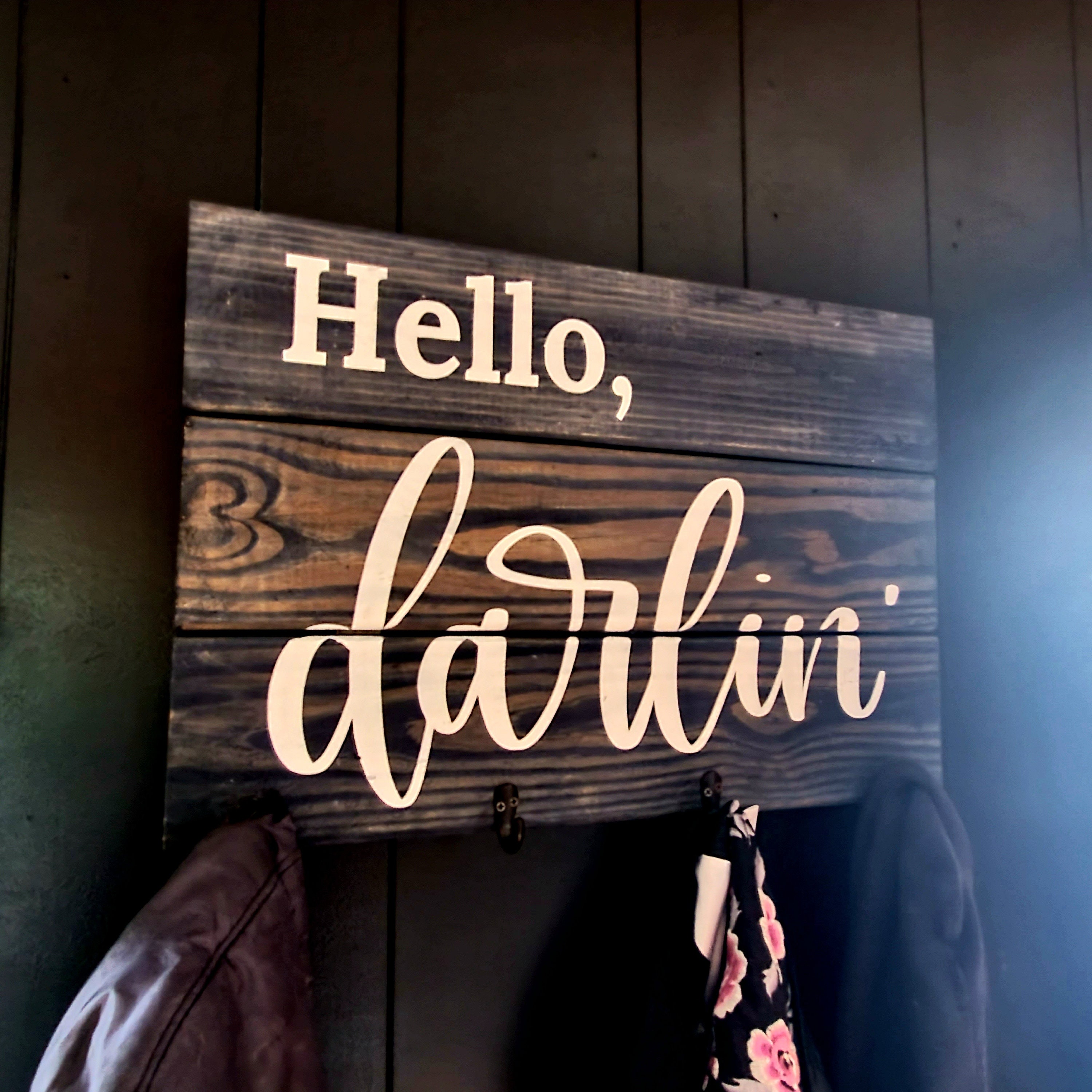 Hello Coat Rack Etsy