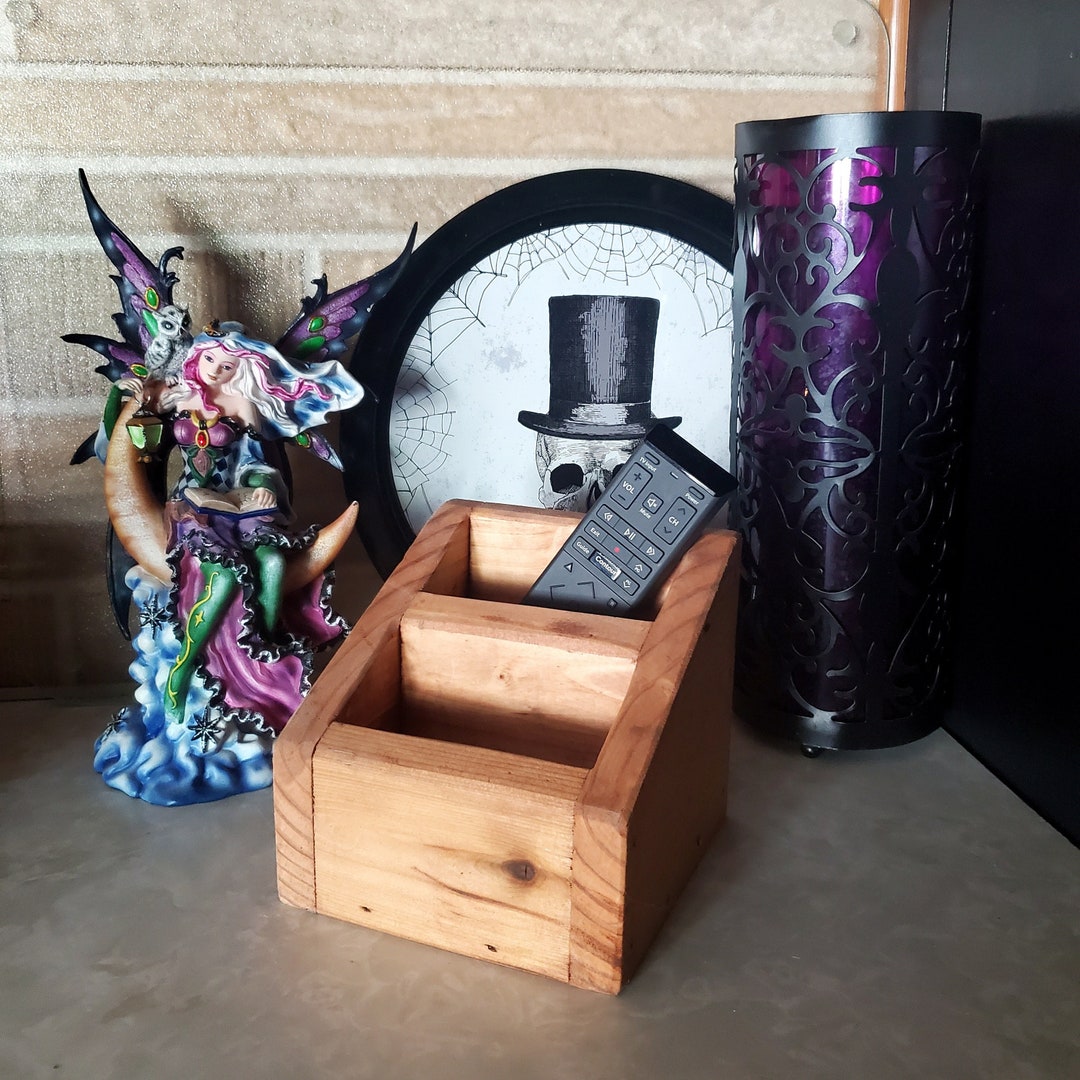 Remote Control Caddies, Boxes and Bins, Living Room Storage, Rustic