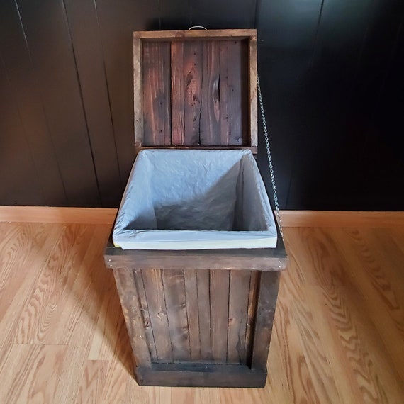 Crate,grocery Bag Trash Can Crate, Wood Crate, Wooden Crate, Wooden Trash  Can Crate, Sewing Crate, Crate/trash Crate, Unfinished Crate 
