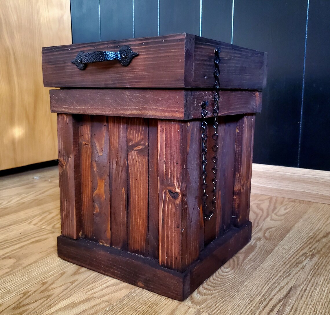 Bathroom Trash Can Rustic Bathroom Storage Travel Size Trash - Etsy