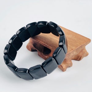 Shungiet armband EMV-bescherming, natuurlijke shungiet, kralenarmband, edelsteenarmband, ronde edelsteenarmband, voor mannen, shungiet groothandel