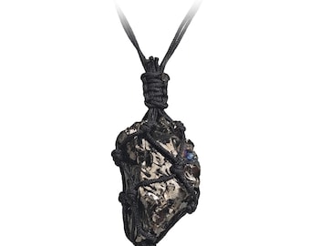 Elite Shungite Pendant – Raw Black Crystal Necklace for Meditation, Energy Balance, and Personal Protection