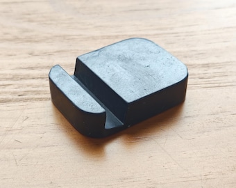 Genuine Karelian Shungite Phone Stand: 4G/5G EMF Protection