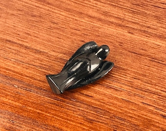 Shungite Angel Figurine: EMF Protection Crystal, Altar Decor