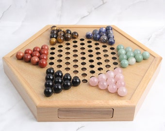 Crystal Chinese Checkers Special Table Game Boards Strategy Games for Kids Best Birthday Gifts
