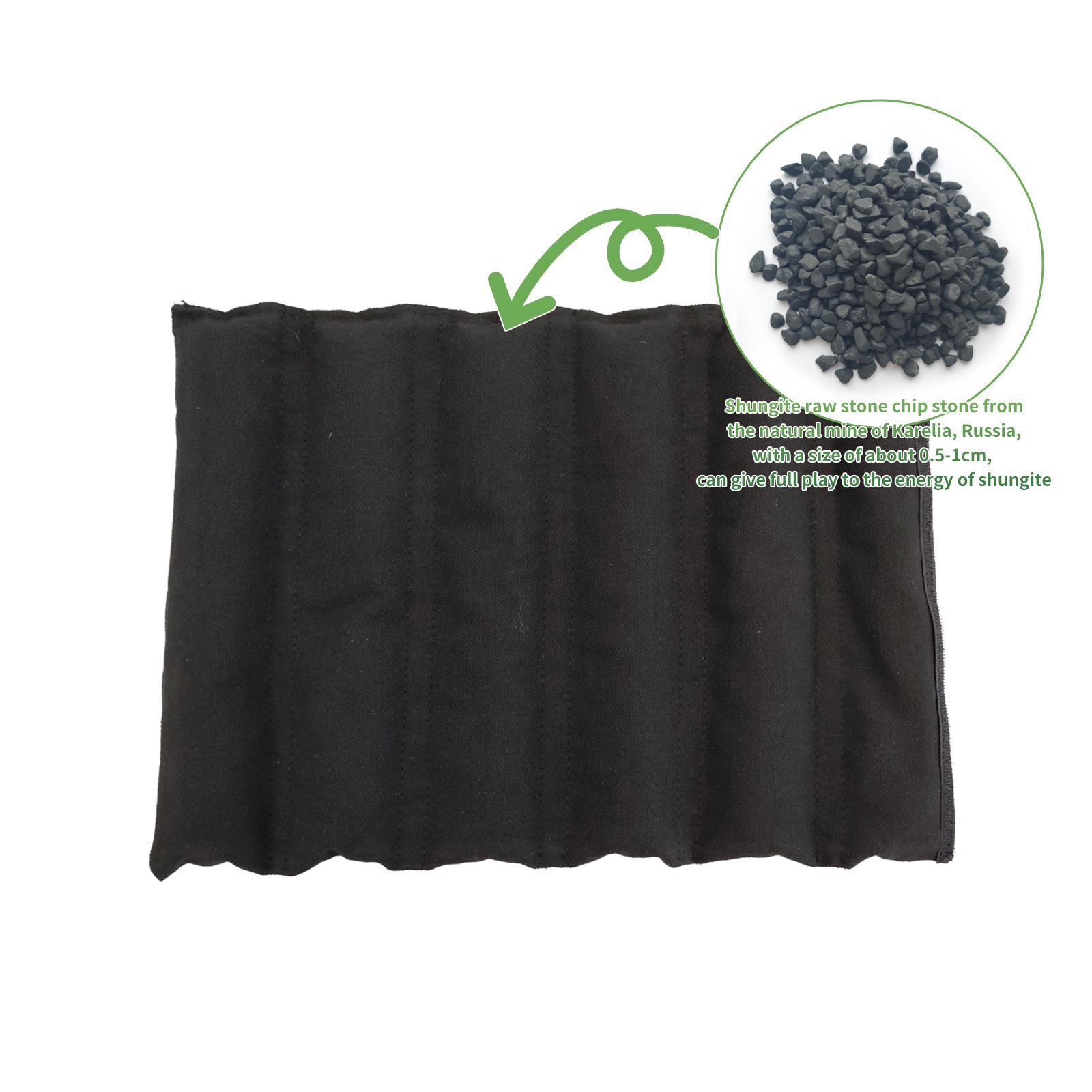 Handcrafted Shungite Cushion: Black Canvas Pad for Home & Office