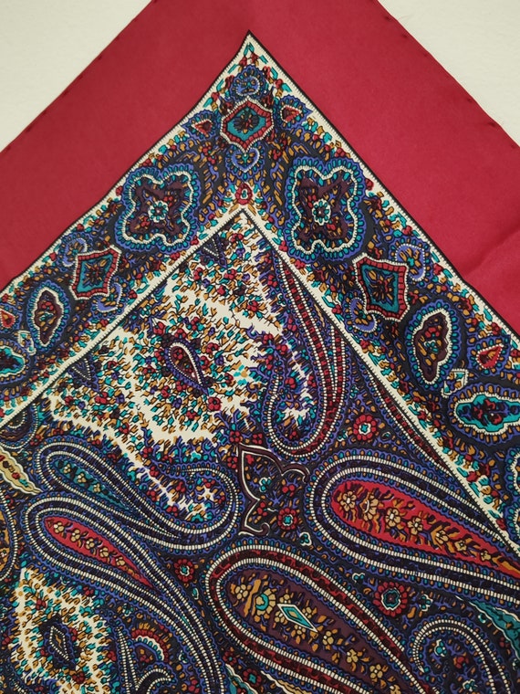 Liberty London Scarf Vintage Silk neckerchief poc… - image 7