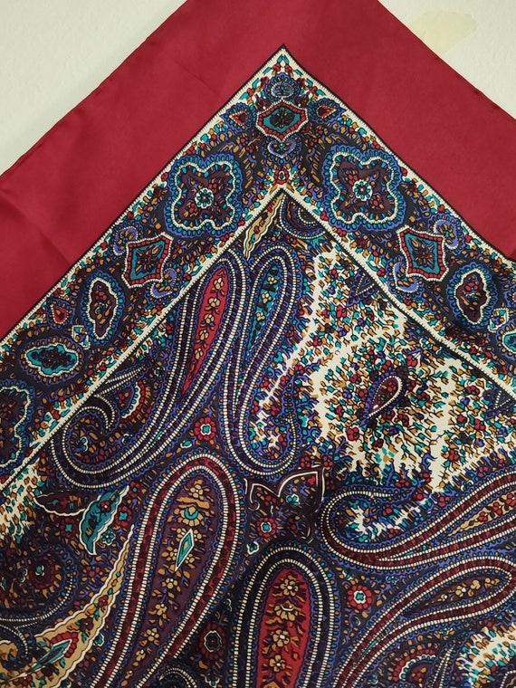 Liberty London Scarf Vintage Silk neckerchief poc… - image 5