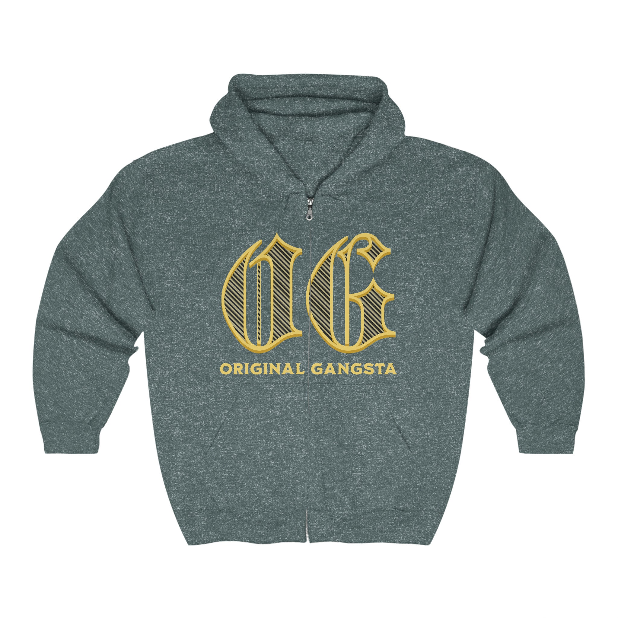 OG, Original Gangsta, Gangster, Zippered Hoodie, Show Your OG, Original Gangsta, Gangster, Zippered Hoodie, Show Your