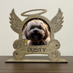 Personalized Pet Portrait, Dog Memorial Gift, Dog Sympathy Gift, Pet Memorial Frame, In Memory of Dog, Animal Frame, 4x6 Picture Frame, Gift