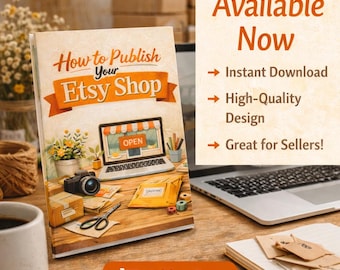 EASY! Steps to Publish Your Etsy Shop! Very simple, easy-to-follow list. eBook (Digital Download)
